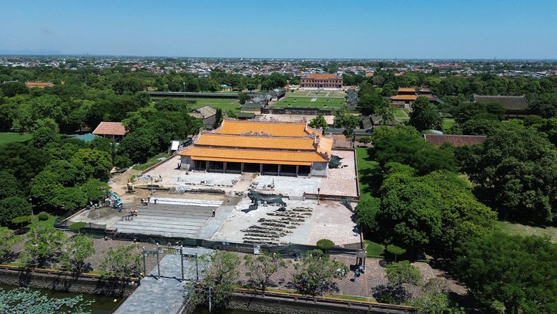 El Palacio Thai Hoa se encuentra dentro de la Ciudadela Imperial de Hue.