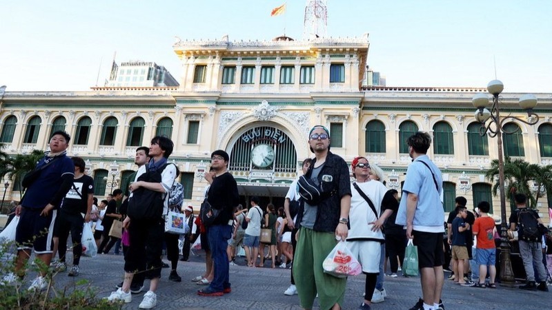 Turistas sudcoreanos en Ciudad Ho Chi Minh. (Foto: VNA)