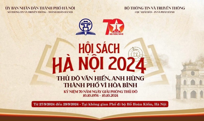 Póster de la Feria del Libro de Hanoi 2024. (Foto: Comité Organizador)