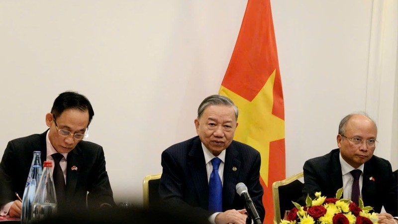 El secretario general del Partido Comunista y presidente de Vietnam, To Lam, en el evento. (Foto: VNA)