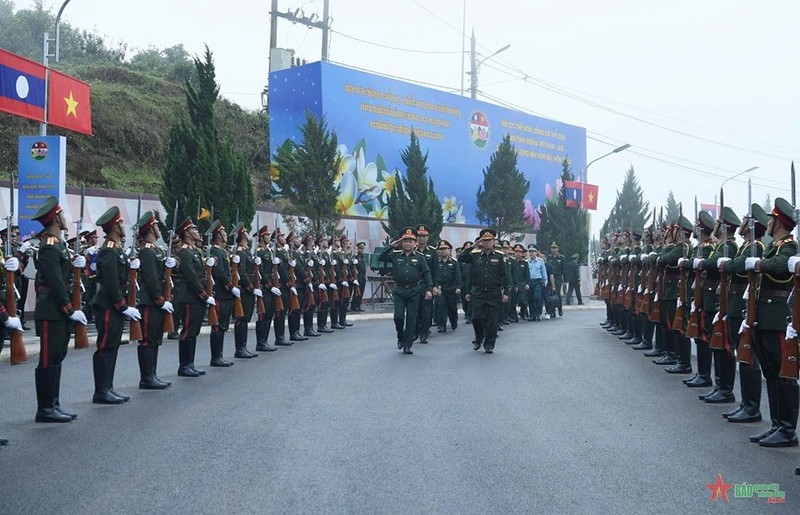 Ensayo del segundo Intercambio Amistoso de Defensa Fronteriza bilateral. (Foto: VNA)