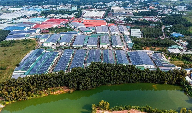 Una zona industrial en la ciudad de Tan Uyen, provincia de Binh Duong. (Foto: VNA)