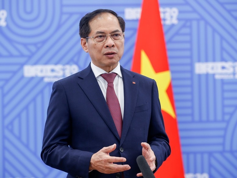 El viceprimer ministro y titular de Relaciones Exteriores de Vietnam, Bui Thanh Son (Foto: VGP)