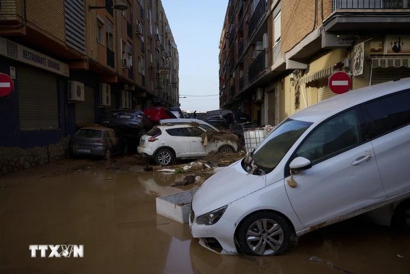 Inundaciones en España. (Foto: Xinhua/VNA)