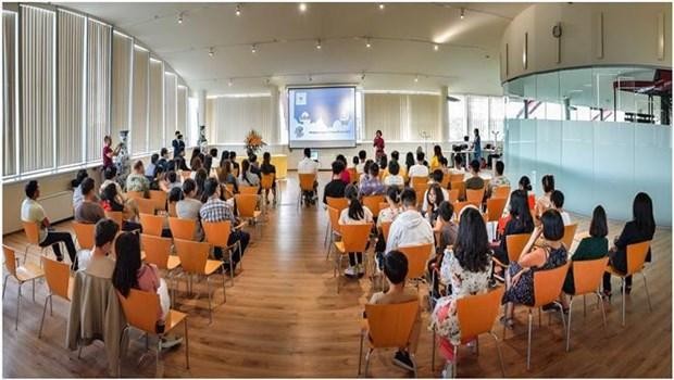 Centro de idioma vietnamita en Hungría inicia nuevo curso escolar. (Fotografía: VNA) 