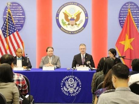El subsecretario de Estado de Estados Unidos para Asia Oriental y el Pacífico, Daniel Kritenbrink, en el evento. (Fotografía: VNA)