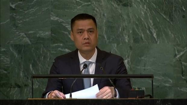  El embajador Dang Hoang Giang, representante permanente de Vietnam ante las Naciones Unidas. (Fotografía: VNA) 