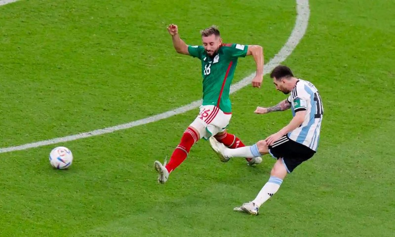 Argentina vence 2 - 0 a México. (Fotografía: Reuters)