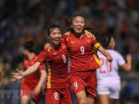 La selección femenina del fútbol de Vietnam mantuvo su puesto 34 en el ranking mundial (Fotograíia: VNA)