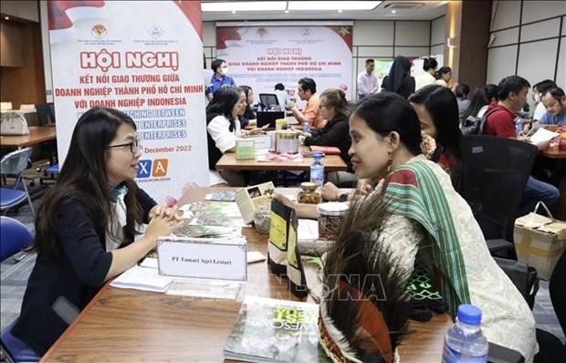 La conferencia de conexión comercial Vietnam-Indonesia. (Fotografía: VNA)