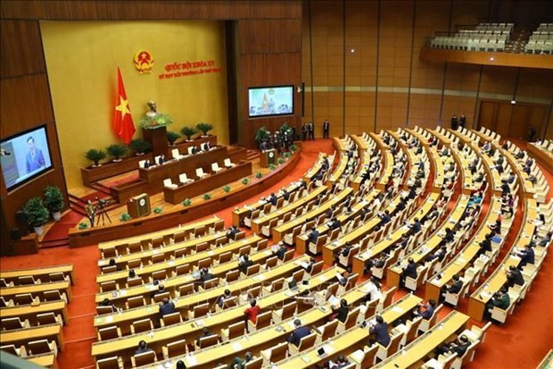 Panorama de la primera sesión extraordinaria de la Asamblea Nacional de Vietnam de la XV legislatura. (Fotografía: VNA)