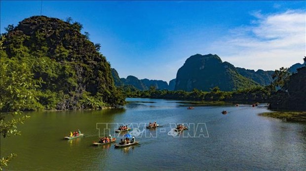 Complejo turístico de Trang An, en la provincia de Ninh Binh. (Fotografía: VNA)