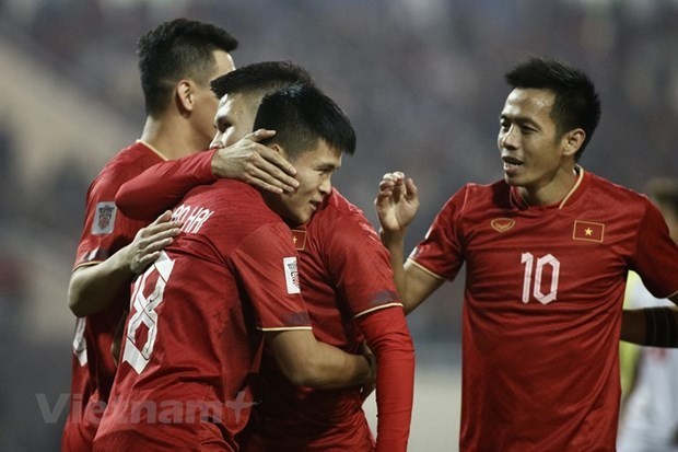 El equipo nacional de fútbol de Vietnam. (Fotografía: VNA)