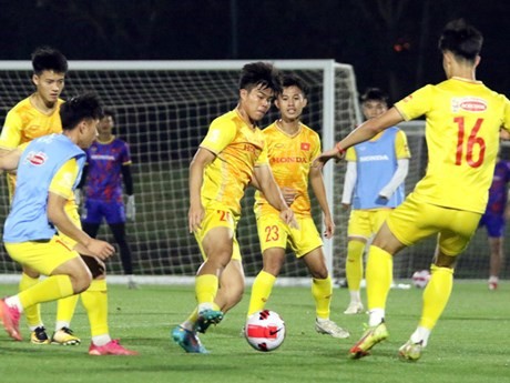 La selección sub-23 de fútbol de Vietnam (Fuente: VNA)
