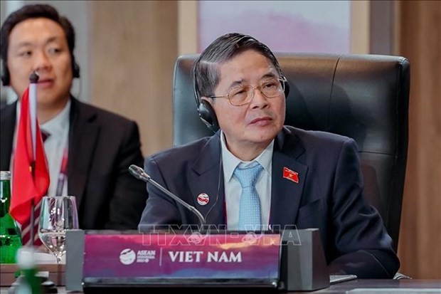 El vicepresidente de la Asamblea Nacional de Vietnam Nguyen Duc Hai en una reunión de la Asean. (Foto: VNA)