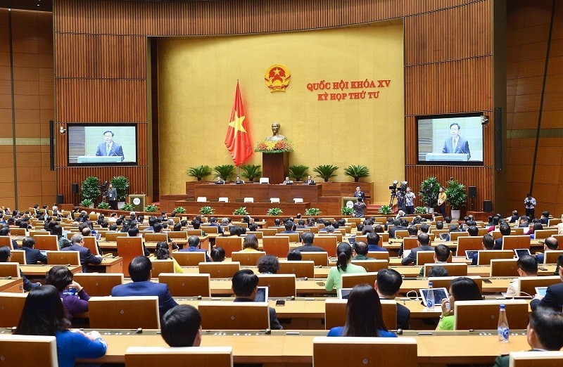 El quinto período de sesiones del Parlamento vietnamita. (Foto: Nhan Dan)