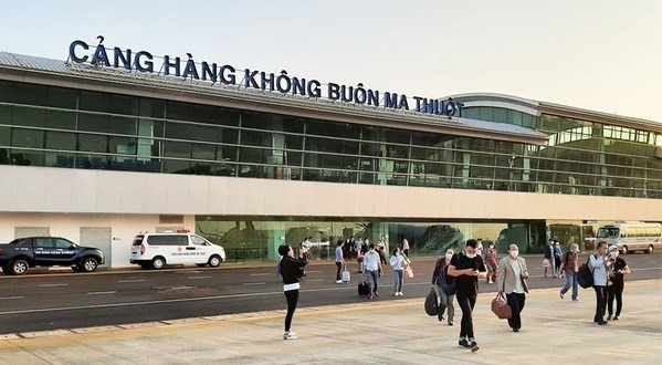 El aeropuerto de Buon Ma Thuot, uno de los mayores aeródromos de la Altiplanicie Occidental de Vietnam. (Foto: baogiaothong.vn)