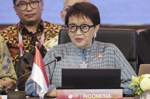 Retno Marsudi, ministra de Relaciones Exteriores de Indonesia. (Foto: AFP/VNA)
