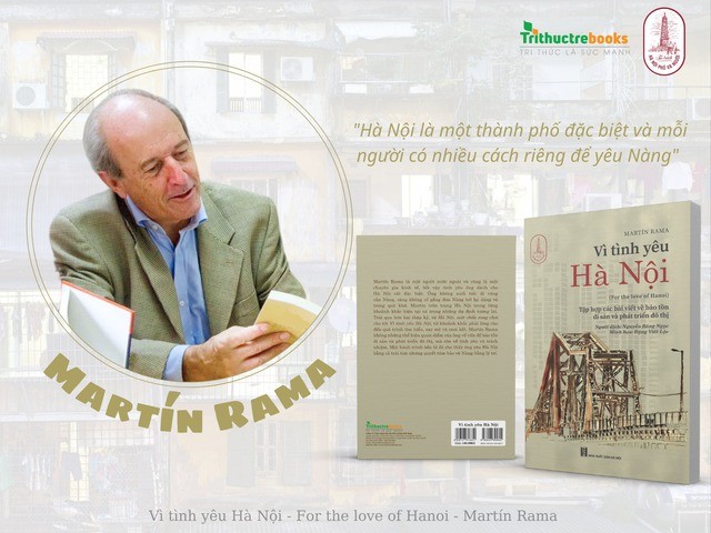 Martín Rama y su libro "Por amor a Hanói". (Fuente: toquoc.vn)