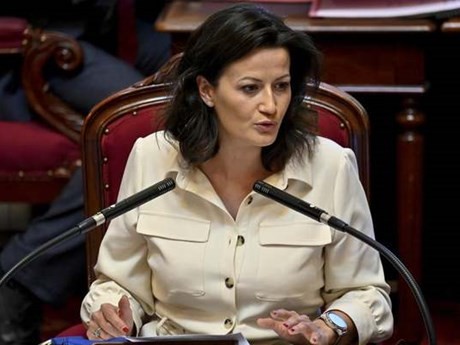 La presidenta del Senado de Bélgica, Stéphanie D'Hose. (Foto: hbvl.be)