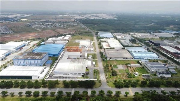 El parque industrial Vietnam - Singapur (VSIP) en la ciudad de Tan Uyen, provincia de Binh Duong. (Foto: VNA)