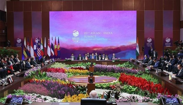 La XX Cumbre Asean-India en Yakarta. (Foto: VNA)