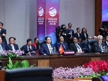 El primer ministro de Vietnam, Pham Minh Chinh, en la 13 Cumbre Asean-ONU (Fuente: VNA)