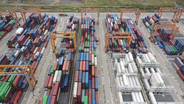 La provincia espera que la cantidad de mercancías transportadas a través del sistema portuario local alcance 100 millones de toneladas `por año en 2025. (Foto: plo.vn)