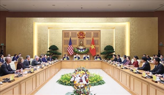 La Conferencia de alto nivel entre Vietnam y Estados Unidos sobre la Inversión e Innovación en Hanói. (Foto: VNA)