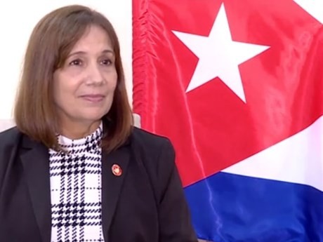 La vicepresidenta de la Asamblea Nacional del Poder Popular y del Consejo de Estado de Cuba, Ana María Mari Machado. (Foto: VNA)