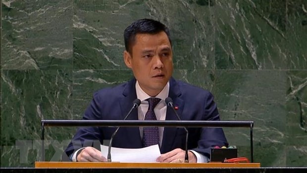 El embajador Dang Hoang Giang, representante de Vietnam ante la ONU. (Foto: VNA)