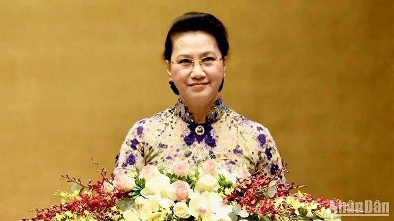La expresidenta de la Asamblea Nacional de Vietnam, Nguyen Thi Kim Ngan. 