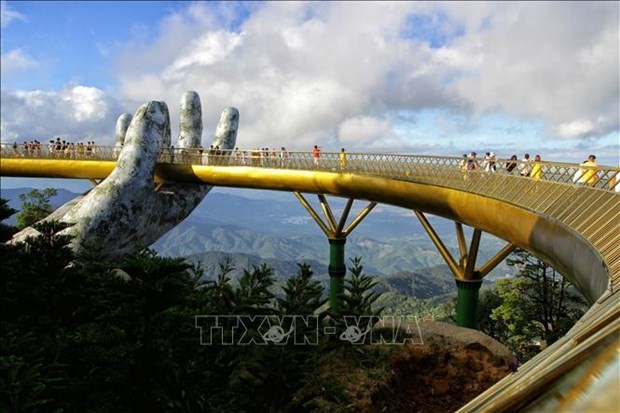 Golden Bridge es un hito icónico en la ciudad de Da Nang. (Foto: VNA)