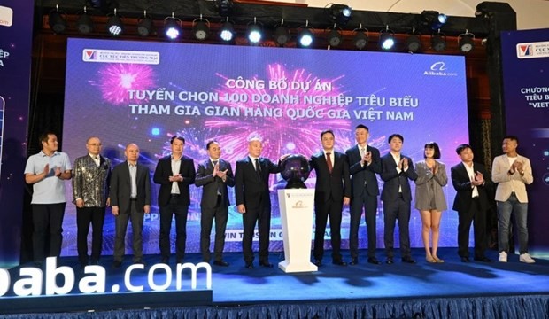 El Departamento de Promoción Comercial anuncia el programa de selección de 100 empresas destacadas para incorporarse al “Pabellón Nacional de Vietnam” en la plataforma de comercio electrónico Alibaba.com. (Foto: Vietnam+)