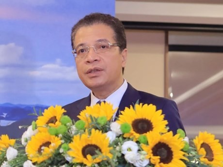 El embajador vietnamita en Rusia, Dang Minh Khoi, en la conferencia. (Foto: VNA)