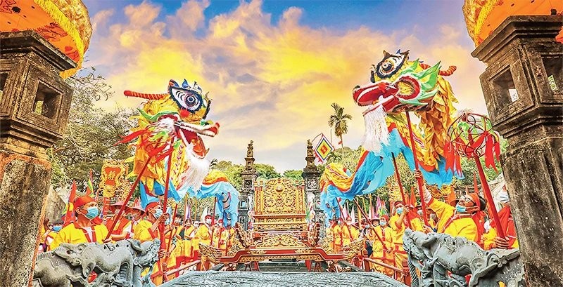 Festival de Truong Yen, en el distrito de Hoa Lu, de la norteña provincia de Ninh Binh. (Foto: Truong Huy) 