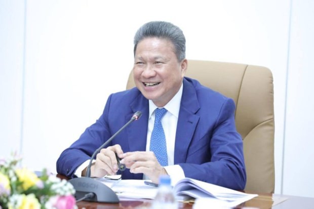 El viceprimer ministro y primer vicepresidente del Consejo para el Desarrollo de Camboya, Sun Chanthol (Foto: cpp.org.kh)