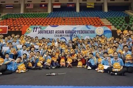 Atletas vietnamitas ganan en el XI Campeonato de Karate del Sudeste Asiático (Foto: VNA)
