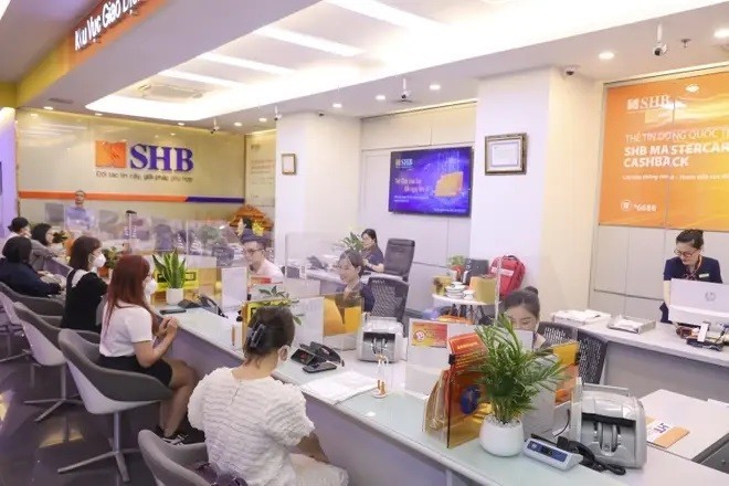 Una oficina de transacciones del banco SHB. (Foto: VNA)