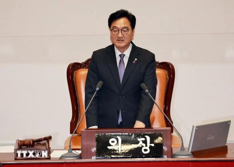 Woo Won-shik, nuevo presidente de Asamblea Nacional de Corea del Sur. (Foto: Yonhap/VNA)