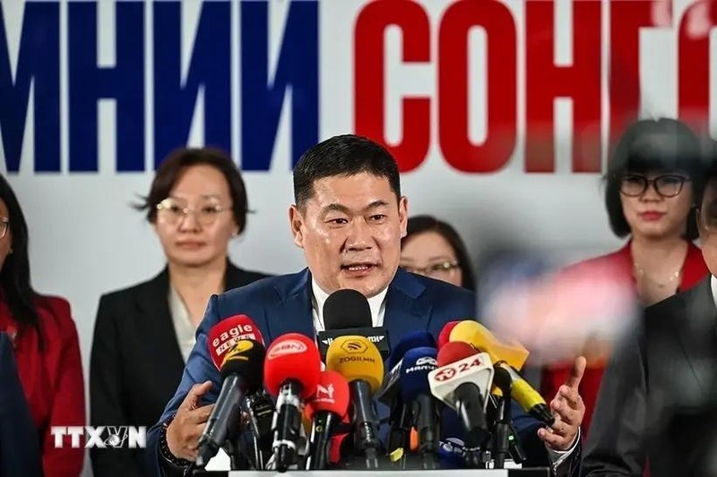 El presidente del Partido Popular de Mongolia (PPM), Luvsannamsrain Oyun-Erdene. (Foto: Aaljazeera/VNA)