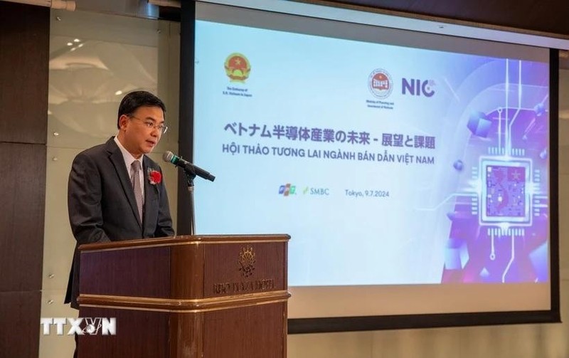 El embajador de Vietnam en Japón, Pham Quang Hieu, habla en el evento. (Foto: VNA)