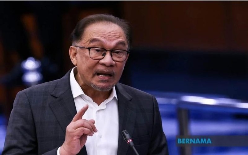 El primer ministro malasio, Anwar Ibrahim. (Foto: Bernama)