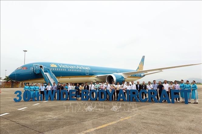 Vietnam Airlines recibe el Boeing 787-10 de fuselaje ancho. (Foto: VNA)