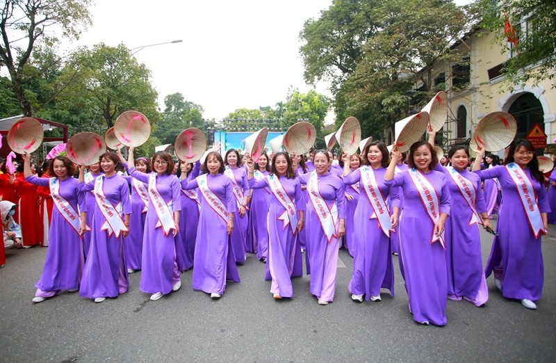 El Mes Ao Dai de Hanói 2024 se lanzará el 1 de octubre. (Foto: dangcongsan.vn)