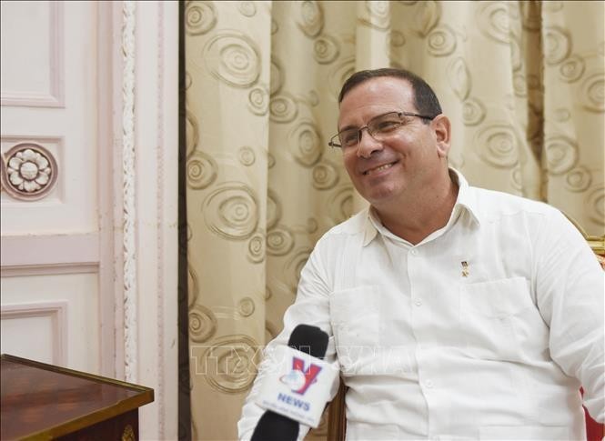 El héroe cubano Fernando González Llort, presidente del Instituto Cubano de Amistad con los Pueblos (ICAP). (Foto: VNA)