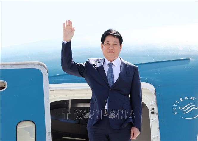 El presidente vietnamita, Luong Cuong, inicia su visita oficial a Chile. (Foto: VNA)