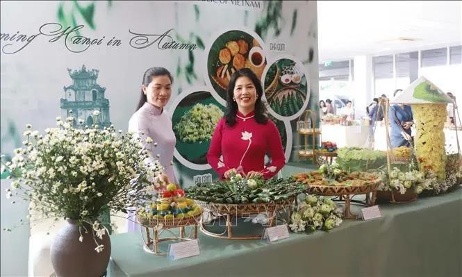 El pabellón de gastronomía de Vietnam en el evento. (Foto: VNA)