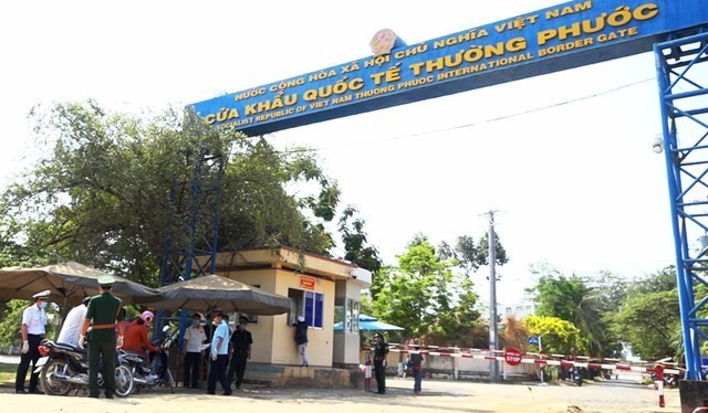 La puerta fronteriza internacional de Thuong Phuoc en la provincia de Dong Thap. (Foto: VNA)