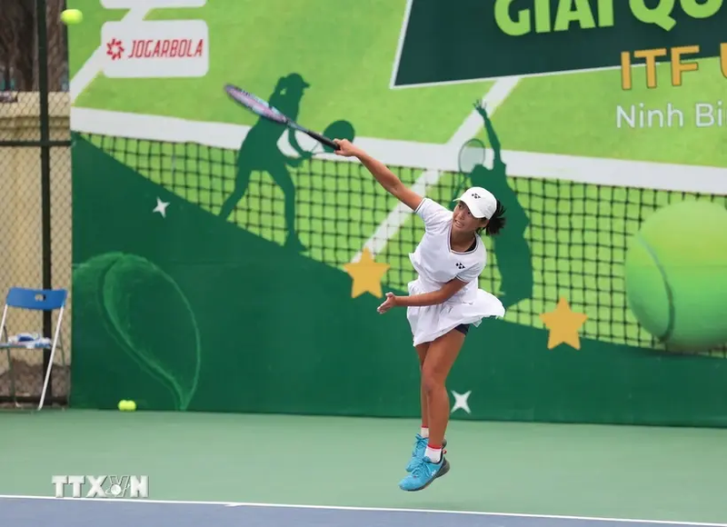 El Torneo Internacional de Tenis en la categoría sub-18 (ITF U18-J30) concluyó luego de seis días de competencias en la norteña provincia vietnamita de Ninh Binh. (Foto: VNA)